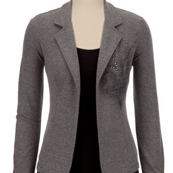 Maurice’s Gray Jacket with front embellishment - Picture 1 of 3